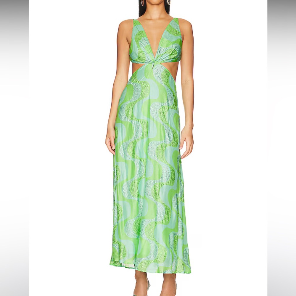 REVOLVE Green Maxi Dress